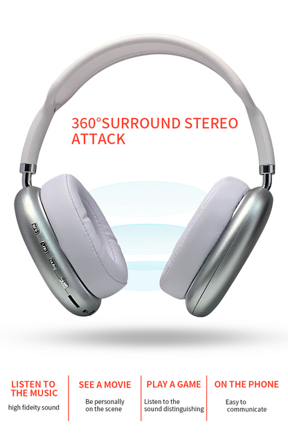 2021 New Wireless Headset HIFI Stereo Bluetooth Headphones