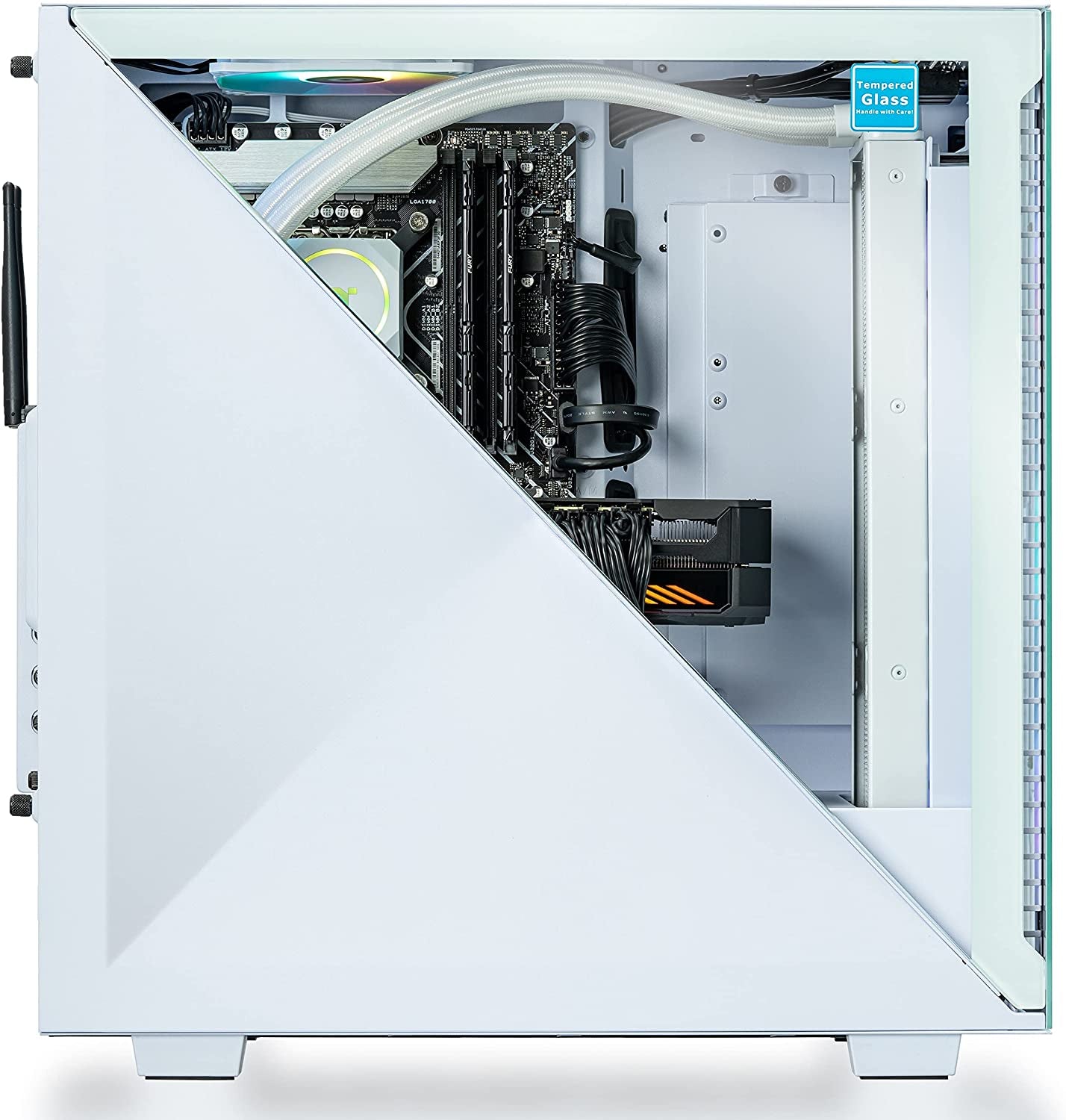 Avalanche I380 AIO Liquid Cooled Gaming PC (Intel® Core™ I9-12900Kf, 32GB DDR5 5200Mhz, NVIDIA® Geforce RTX™ 3080, Seagate Firecuda 530 1TB Nvme 1TB, Wifi, Win10 Home) D3AV-Z690-380-LCS